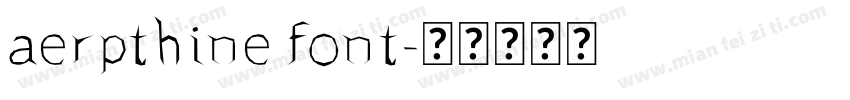aerpthine font字体转换